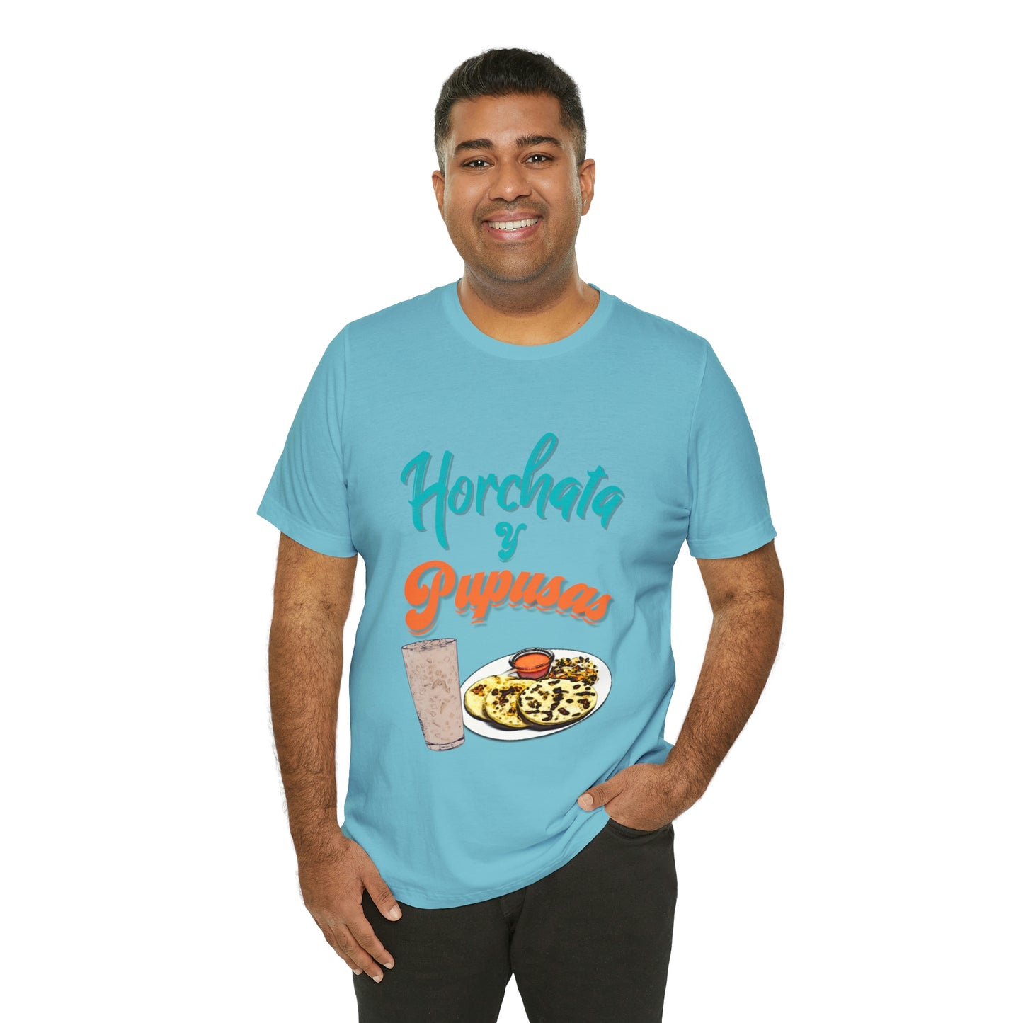 Horchata Y Pupusas Unisex Jersey Short Sleeve Tee