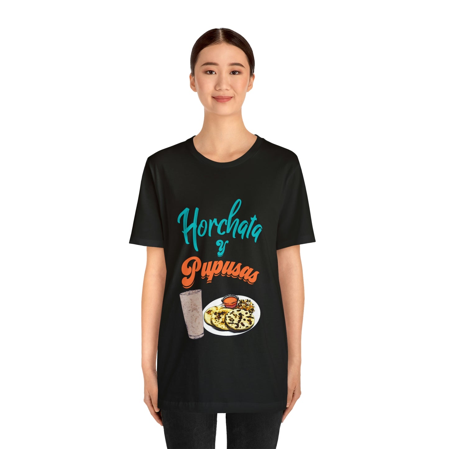 Horchata Y Pupusas Unisex Jersey Short Sleeve Tee