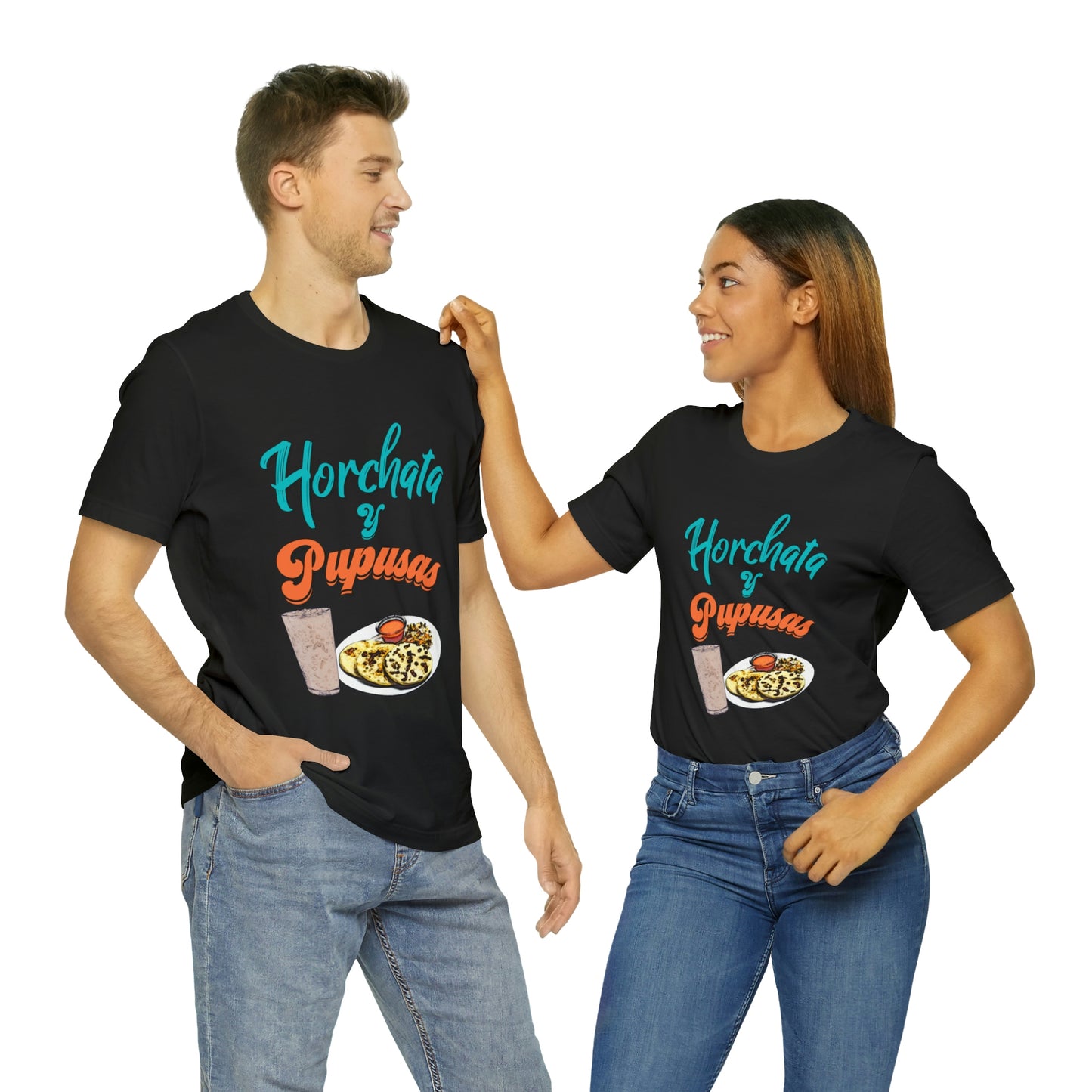 Horchata Y Pupusas Unisex Jersey Short Sleeve Tee