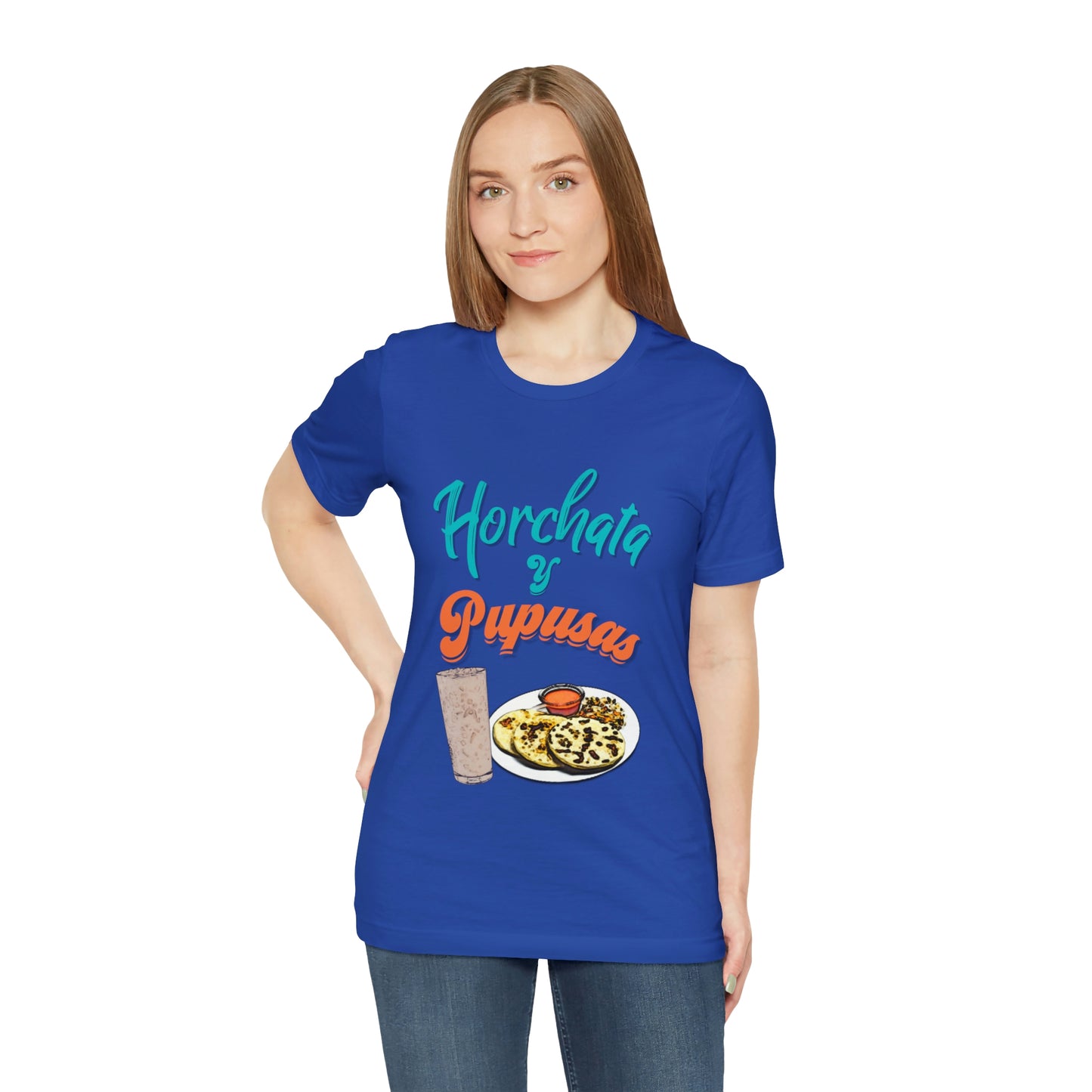 Horchata Y Pupusas Unisex Jersey Short Sleeve Tee