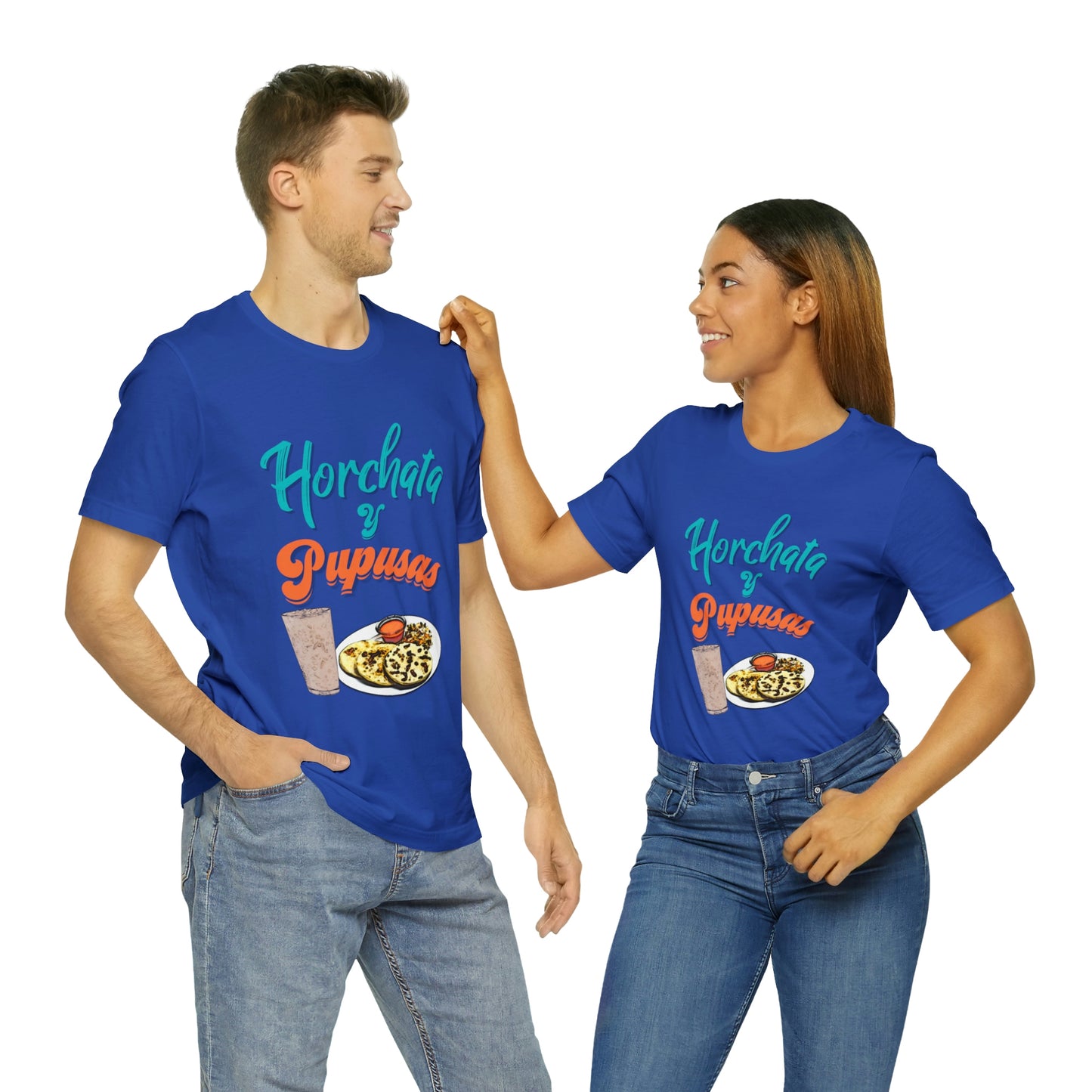 Horchata Y Pupusas Unisex Jersey Short Sleeve Tee