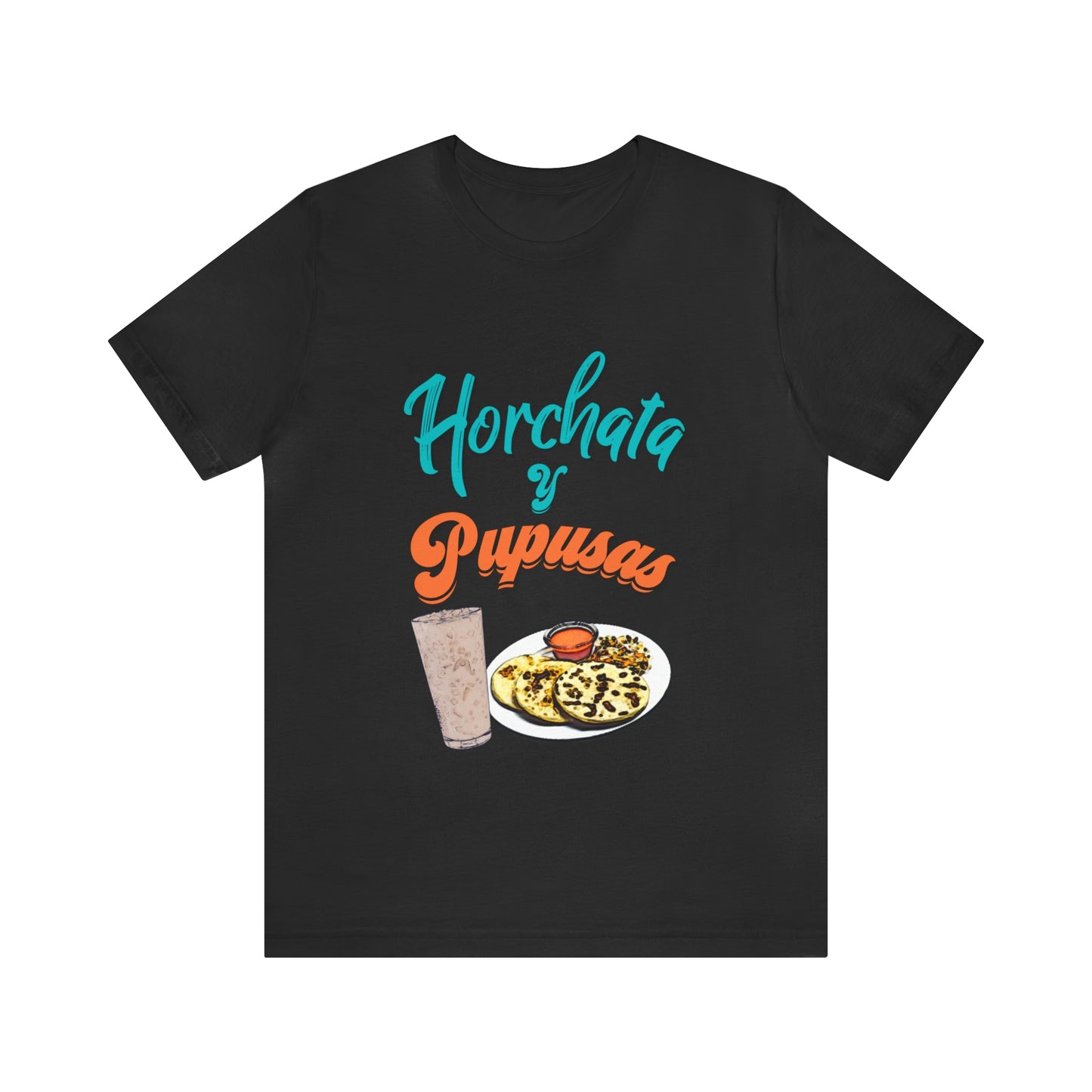 Horchata Y Pupusas Unisex Jersey Short Sleeve Tee