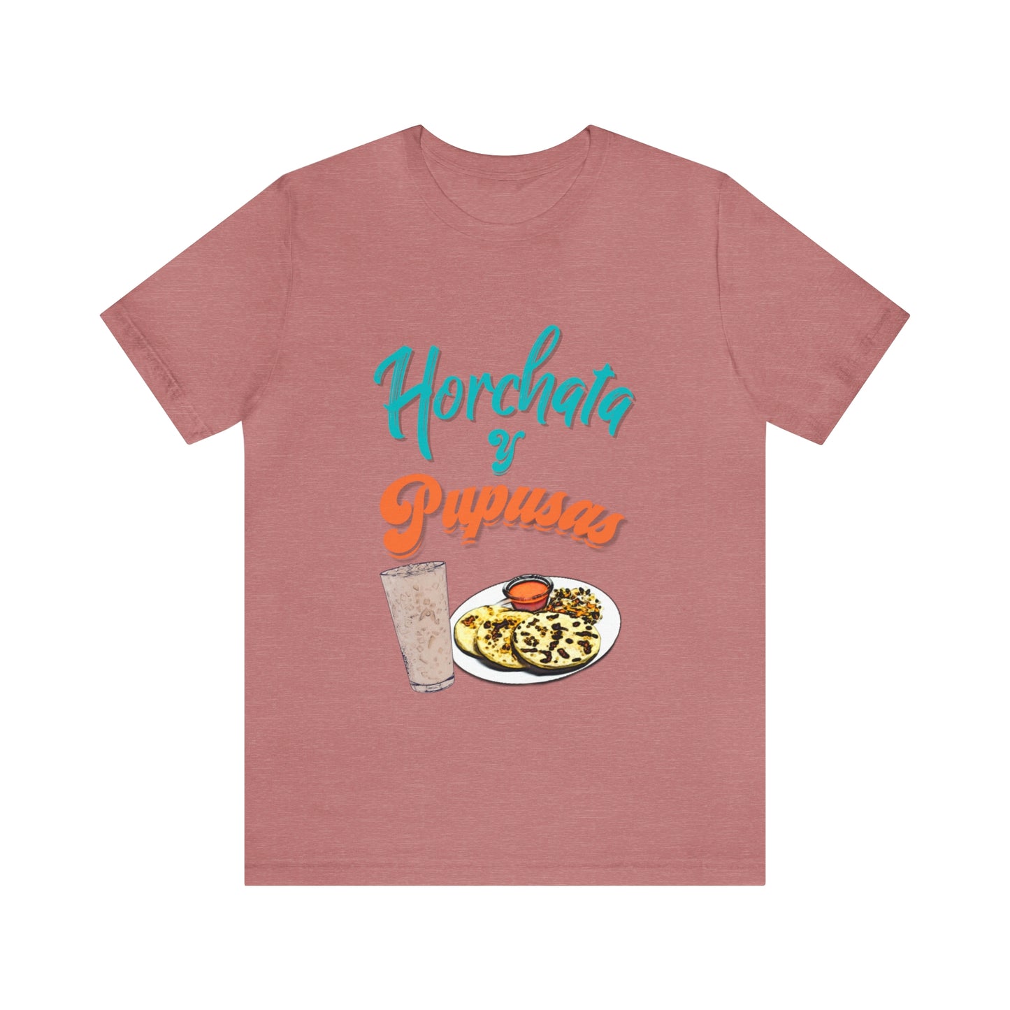 Horchata Y Pupusas Unisex Jersey Short Sleeve Tee