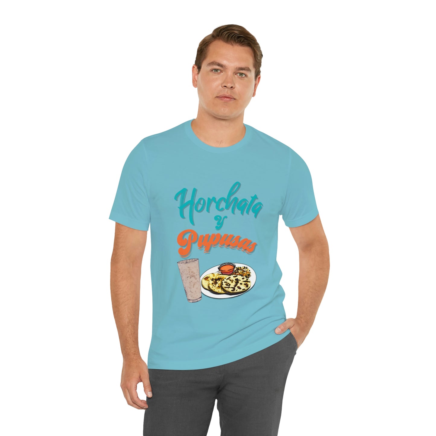 Horchata Y Pupusas Unisex Jersey Short Sleeve Tee