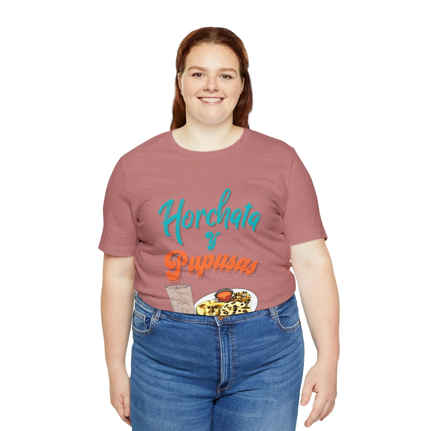 Horchata Y Pupusas Unisex Jersey Short Sleeve Tee