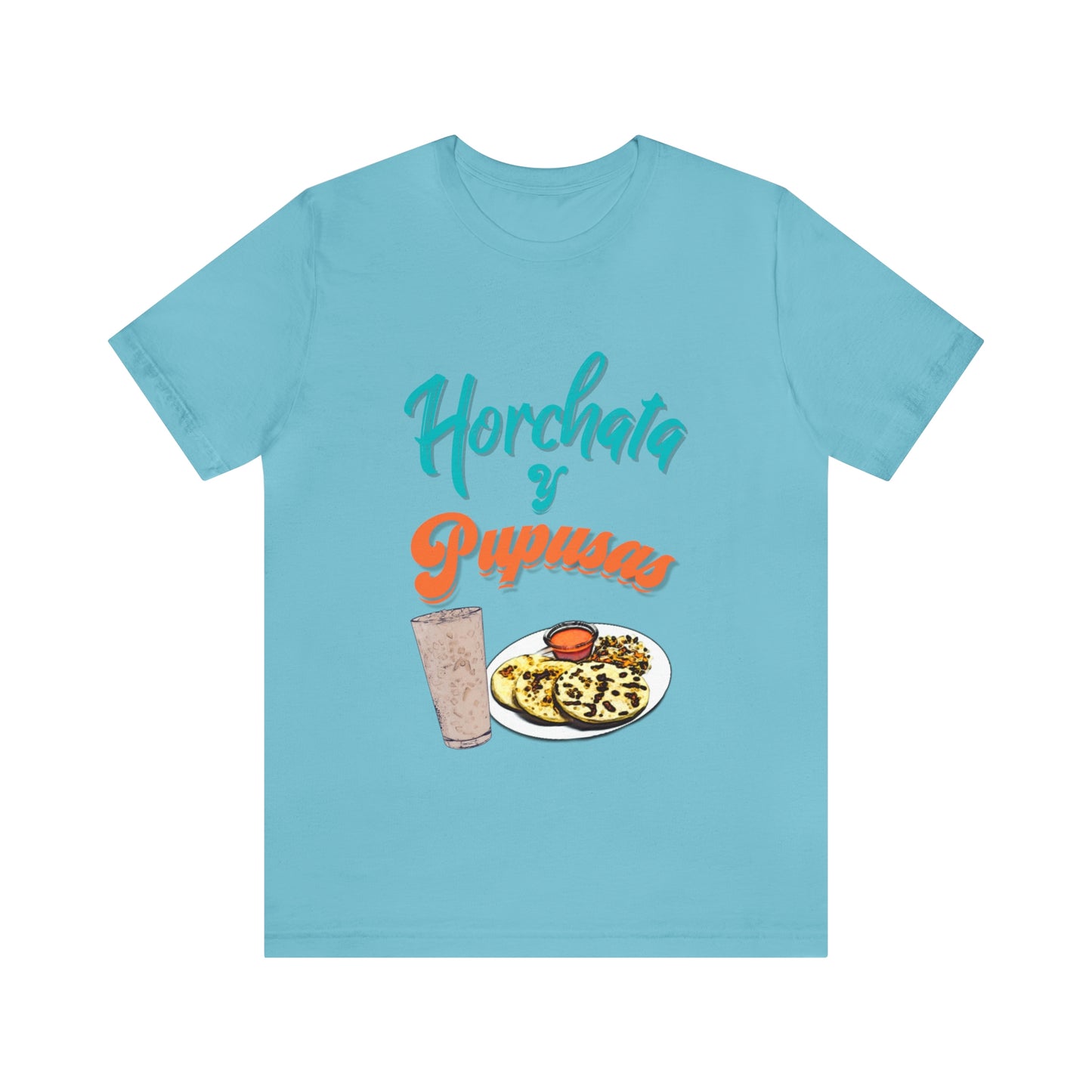 Horchata Y Pupusas Unisex Jersey Short Sleeve Tee