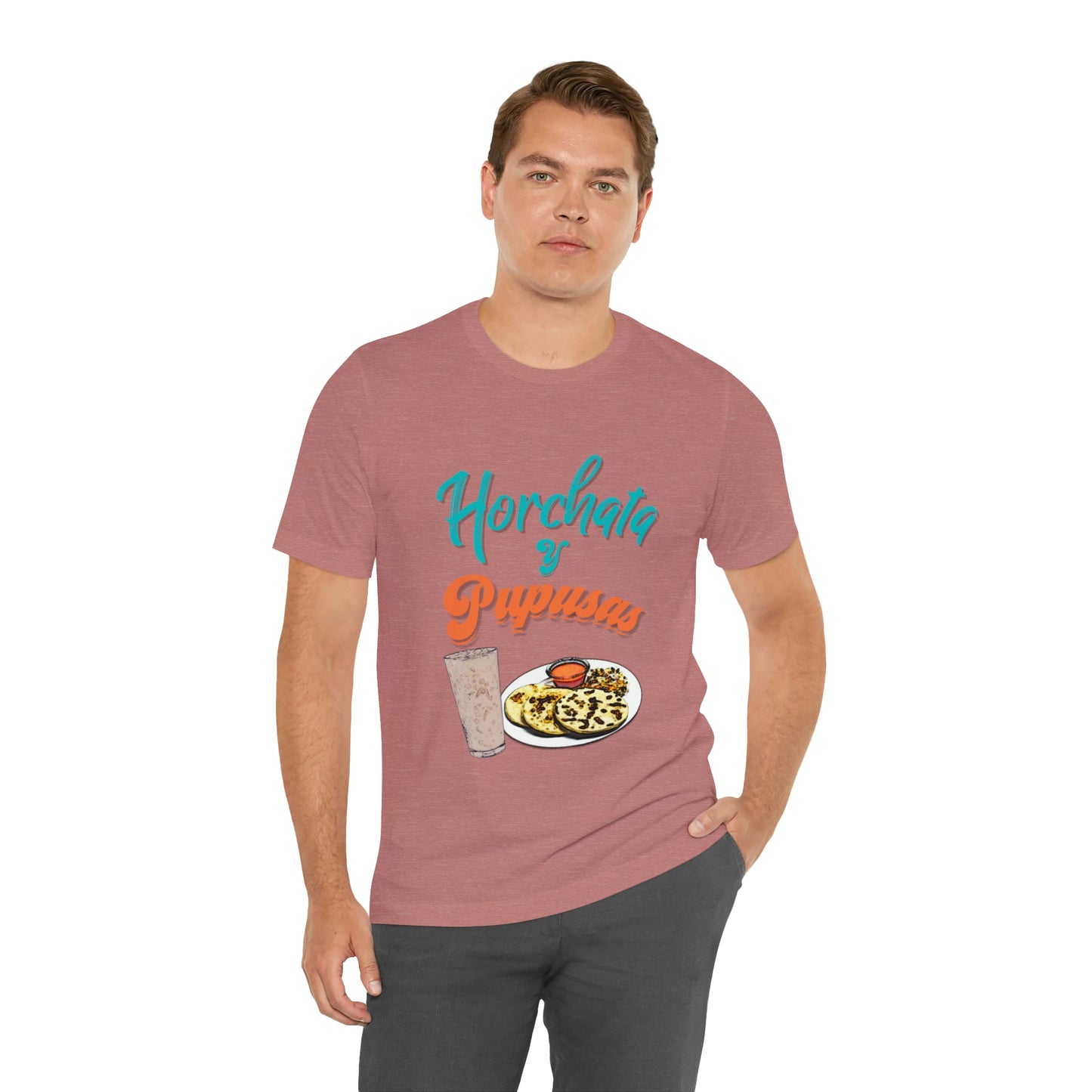 Horchata Y Pupusas Unisex Jersey Short Sleeve Tee