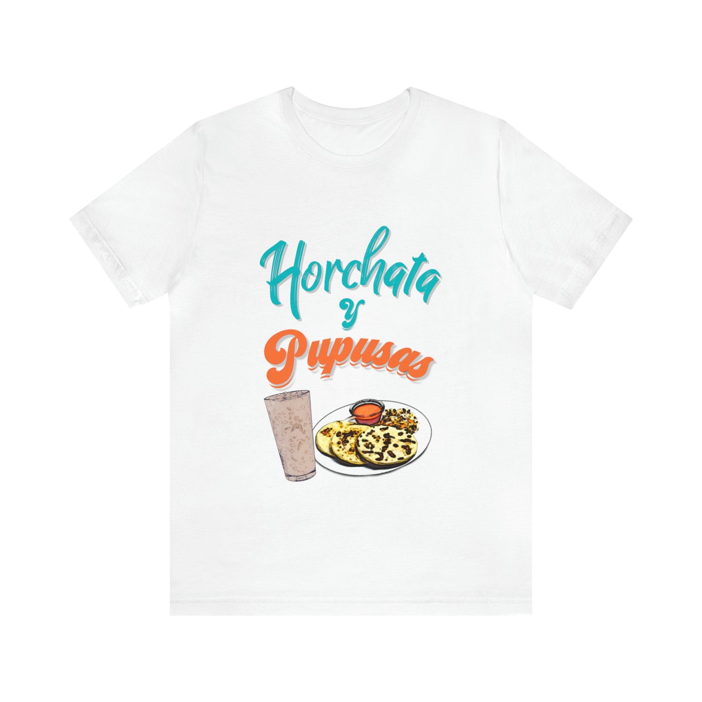 Horchata Y Pupusas Unisex Jersey Short Sleeve Tee