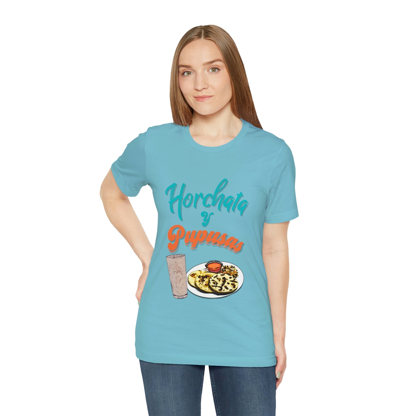 Horchata Y Pupusas Unisex Jersey Short Sleeve Tee