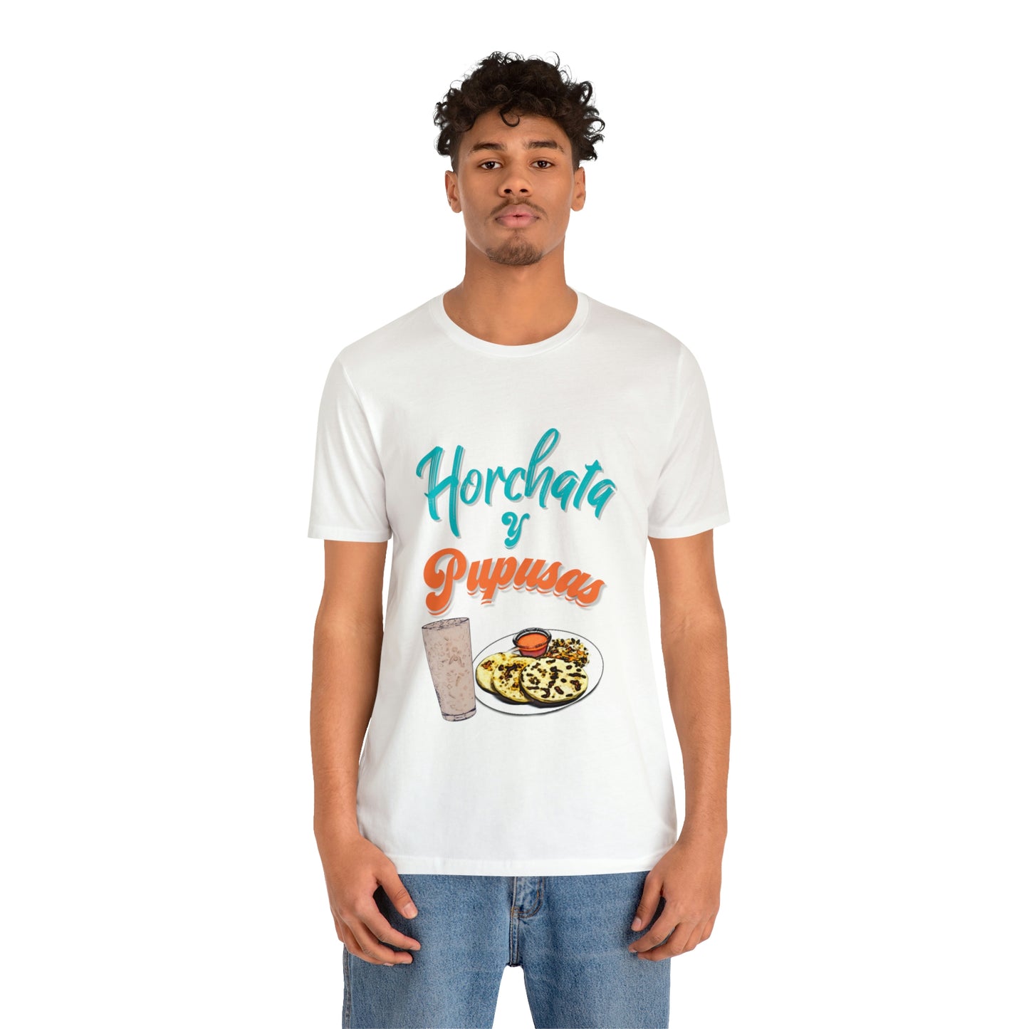 Horchata Y Pupusas Unisex Jersey Short Sleeve Tee