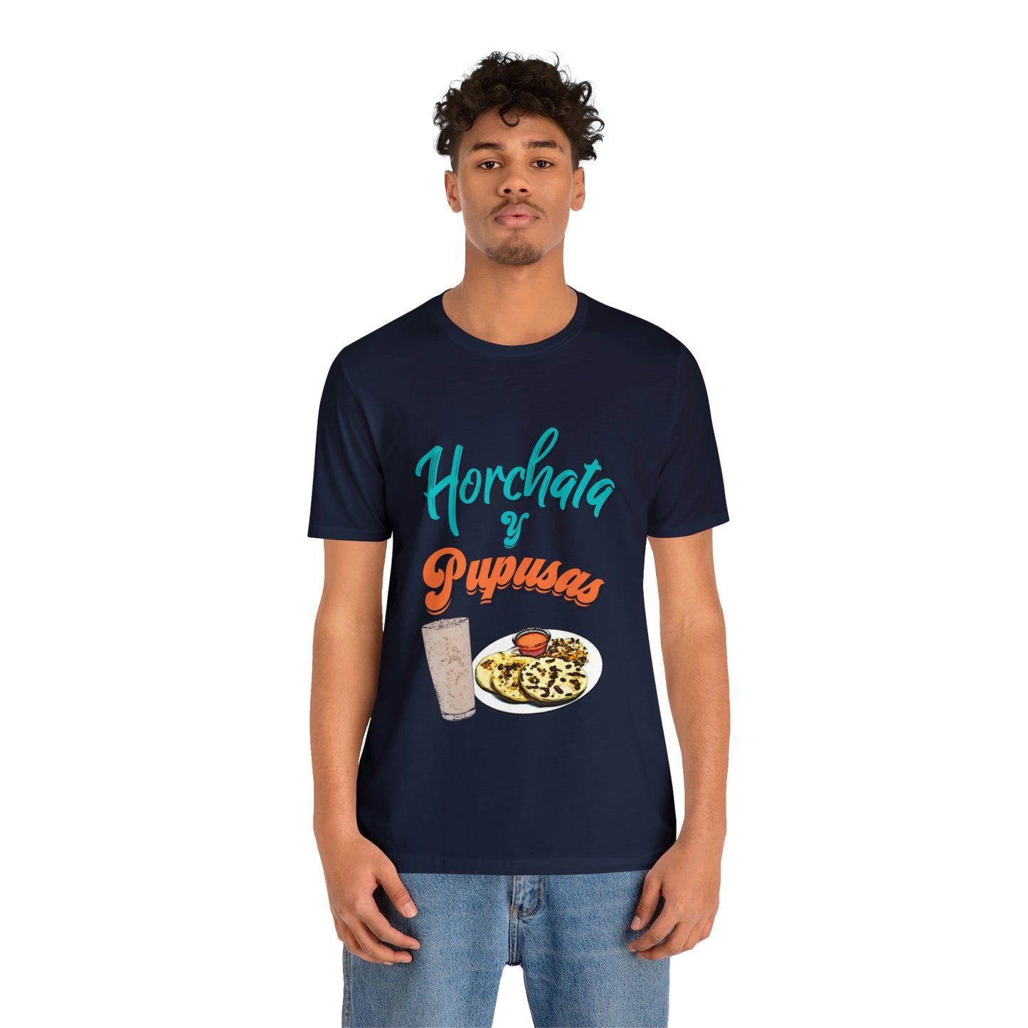 Horchata Y Pupusas Unisex Jersey Short Sleeve Tee