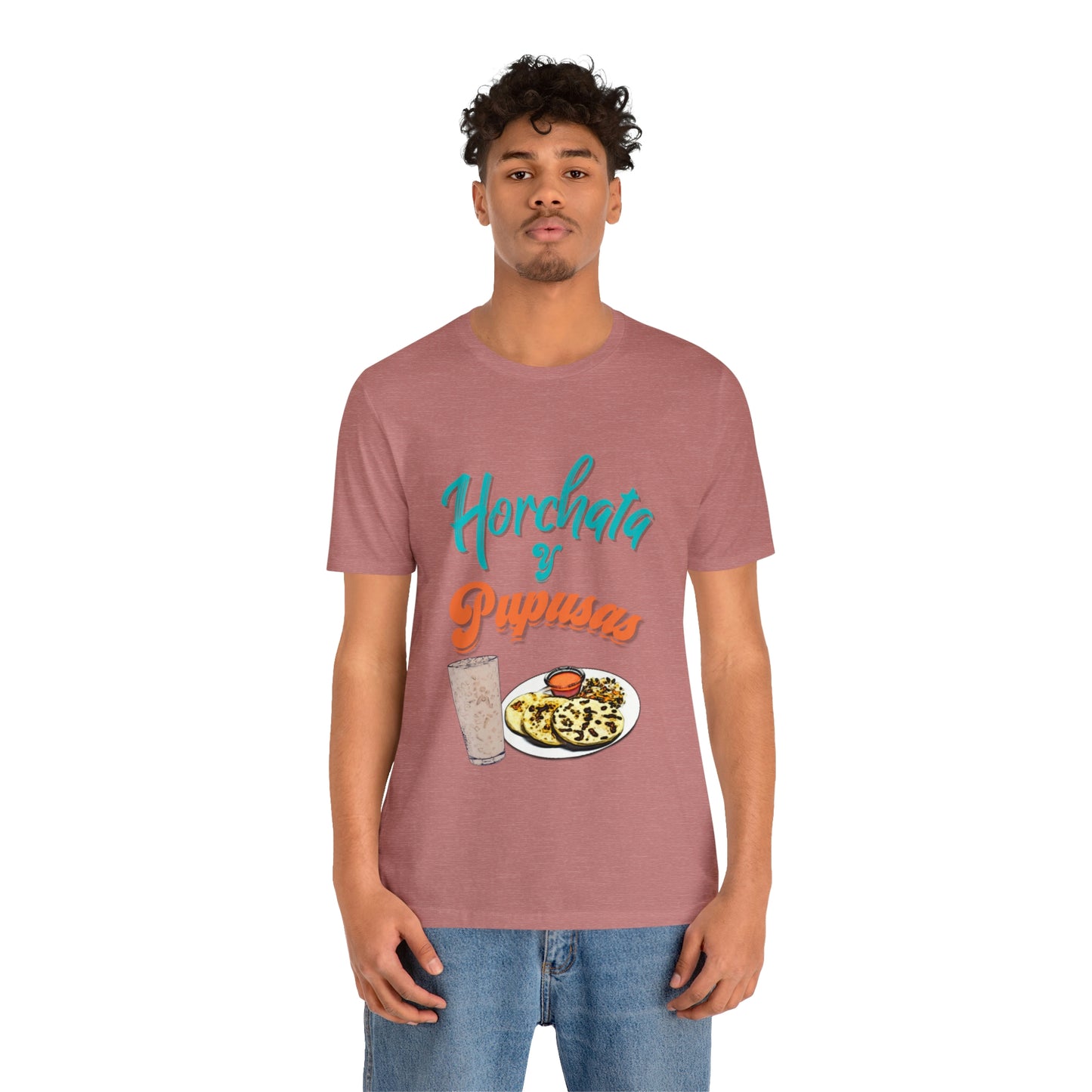 Horchata Y Pupusas Unisex Jersey Short Sleeve Tee