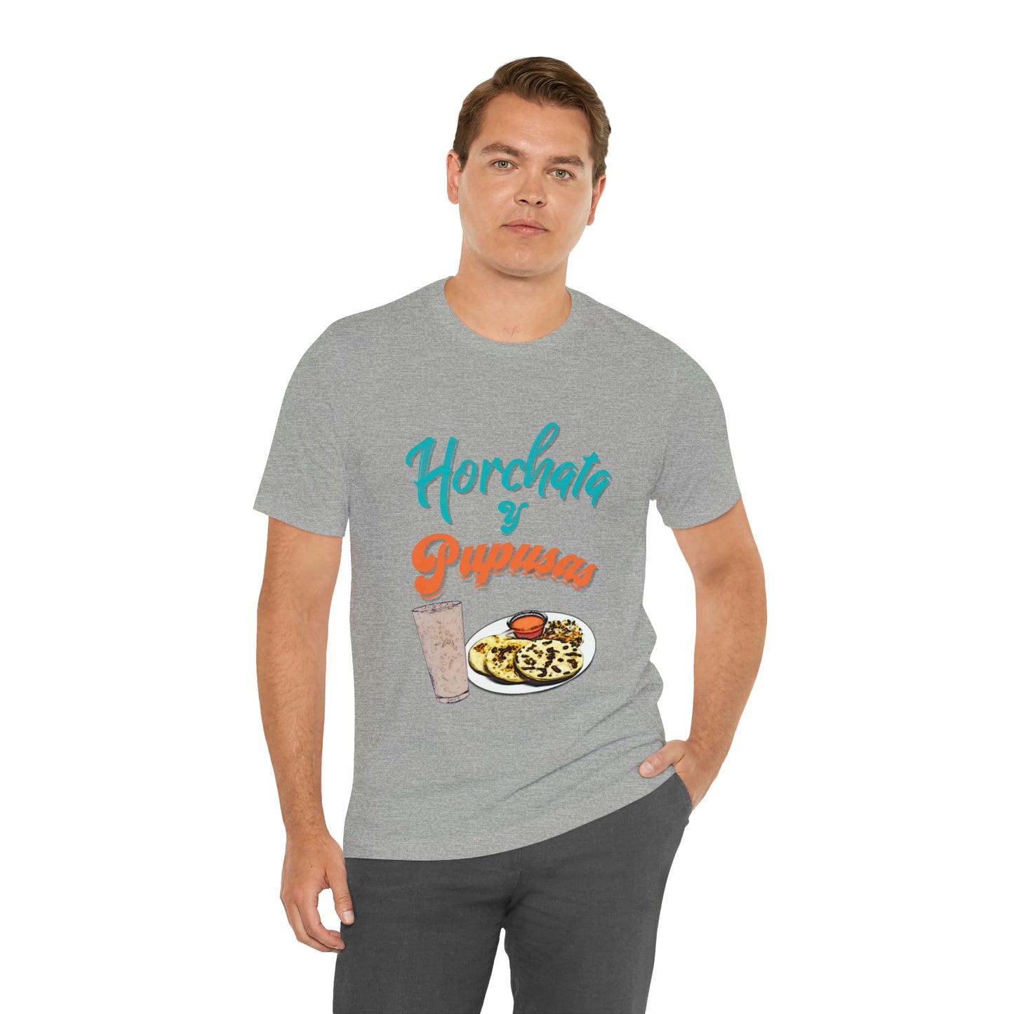 Horchata Y Pupusas Unisex Jersey Short Sleeve Tee