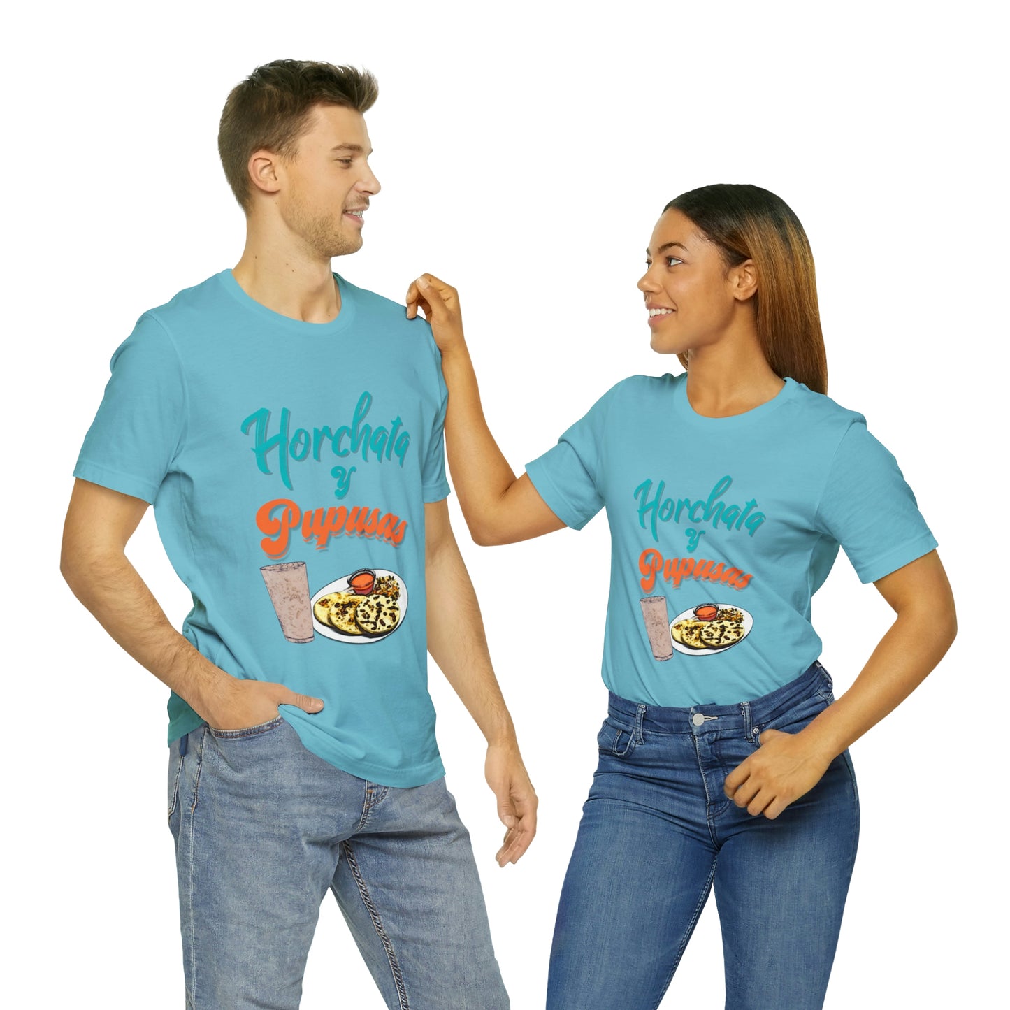 Horchata Y Pupusas Unisex Jersey Short Sleeve Tee