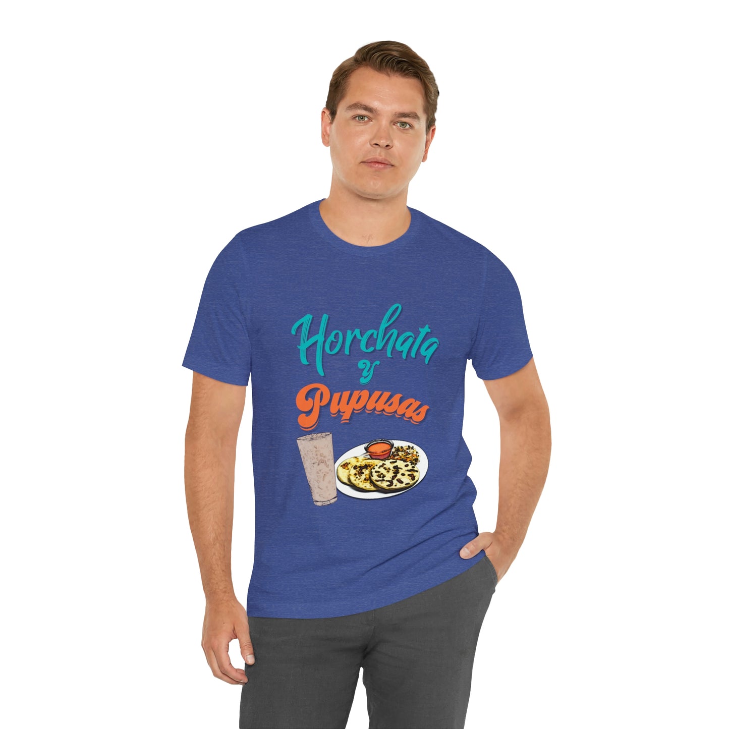 Horchata Y Pupusas Unisex Jersey Short Sleeve Tee