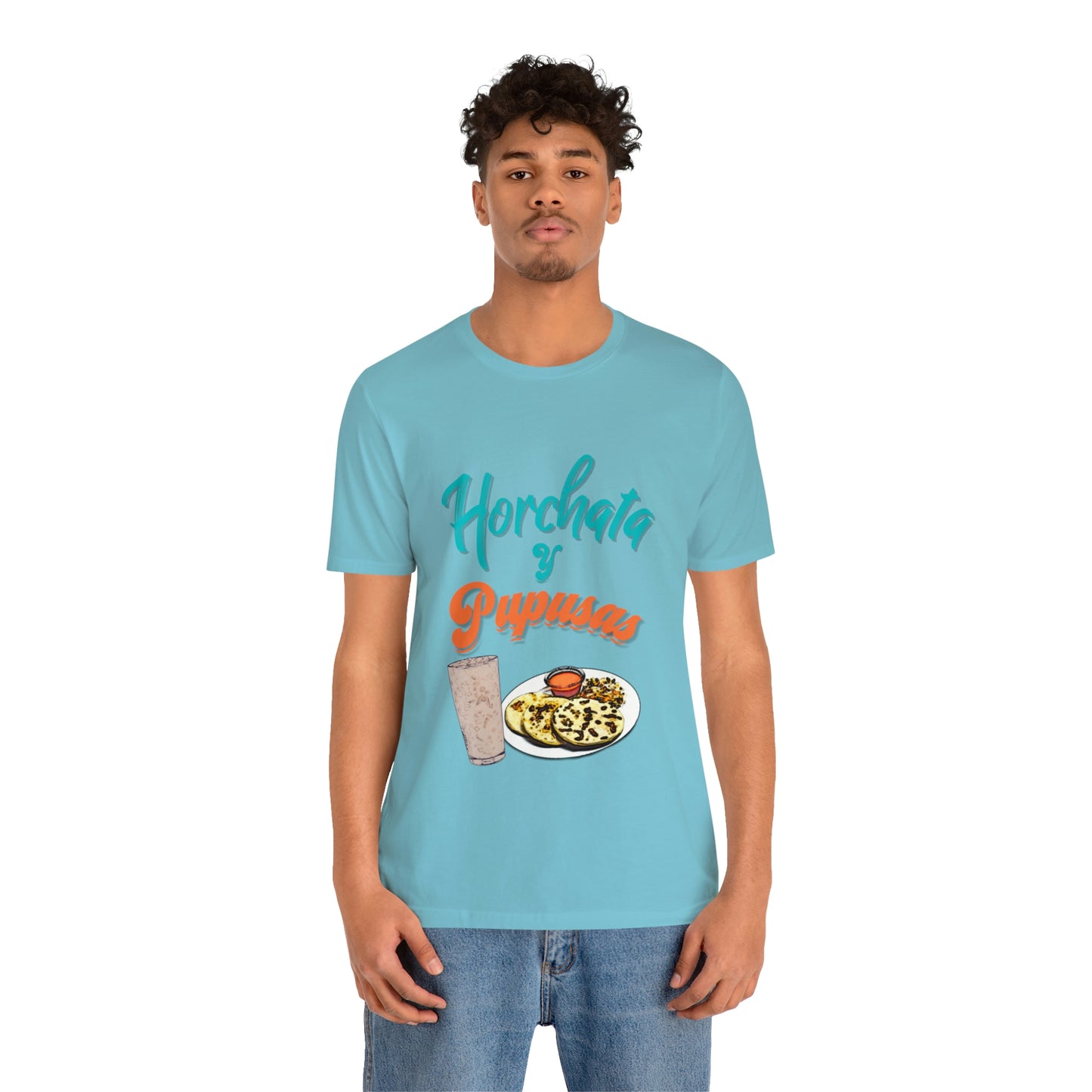 Horchata Y Pupusas Unisex Jersey Short Sleeve Tee