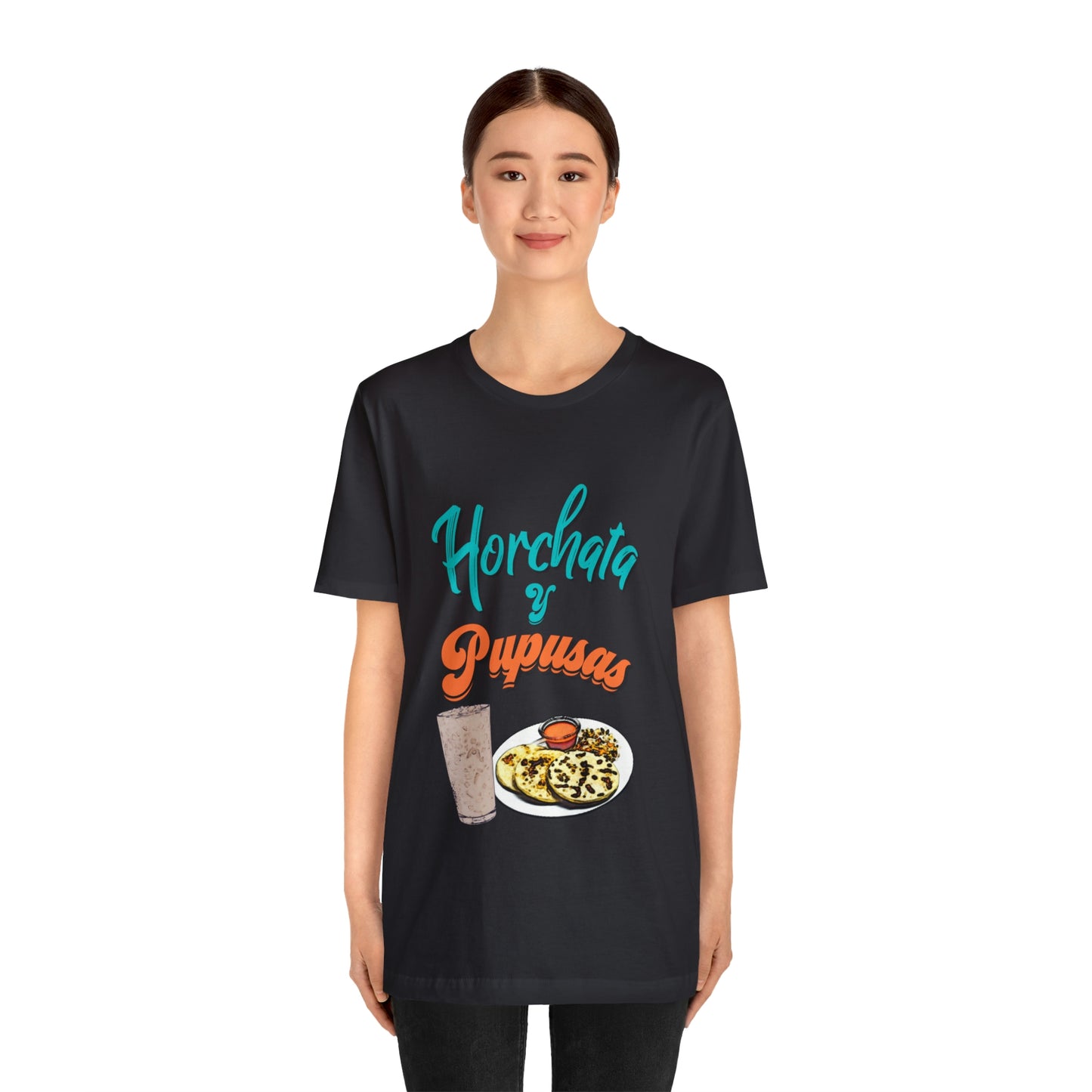 Horchata Y Pupusas Unisex Jersey Short Sleeve Tee