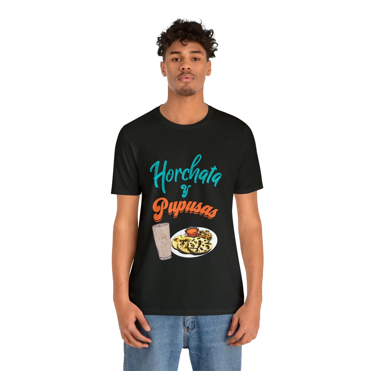 Horchata Y Pupusas Unisex Jersey Short Sleeve Tee