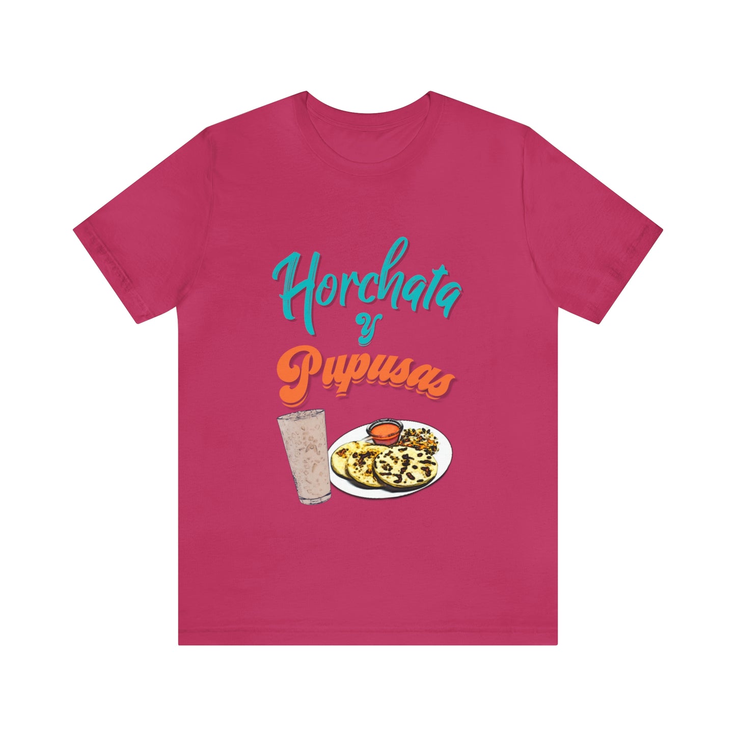 Horchata Y Pupusas Unisex Jersey Short Sleeve Tee