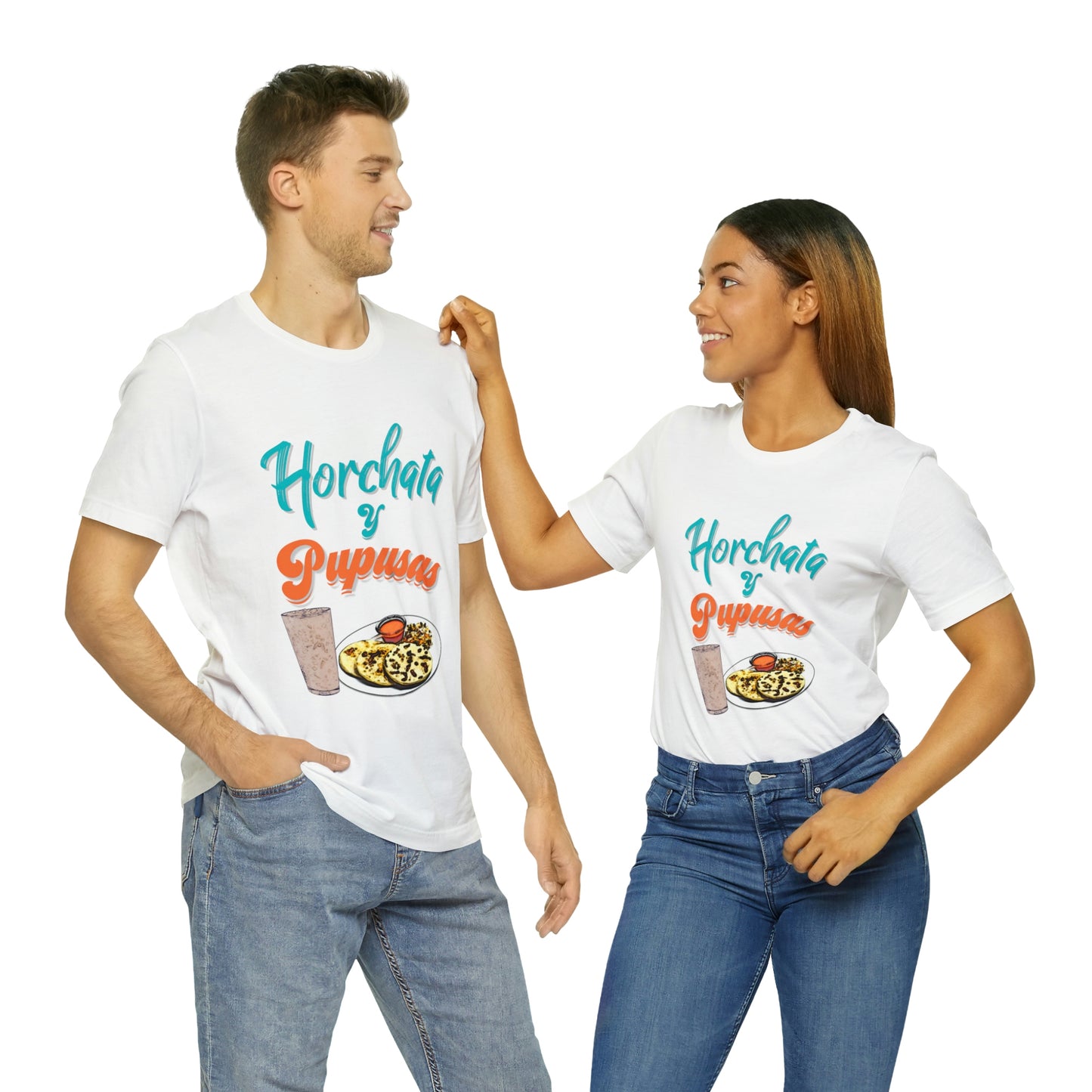 Horchata Y Pupusas Unisex Jersey Short Sleeve Tee