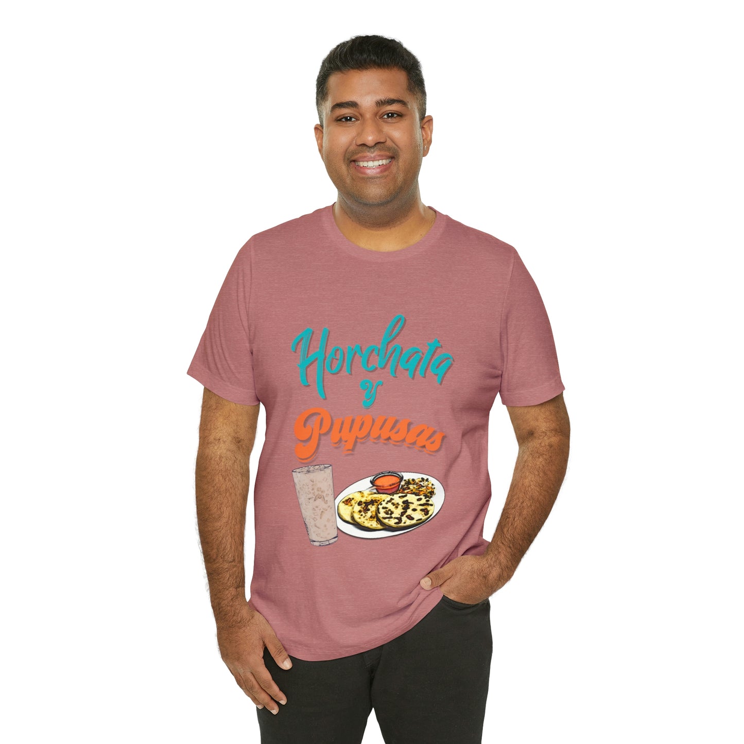 Horchata Y Pupusas Unisex Jersey Short Sleeve Tee