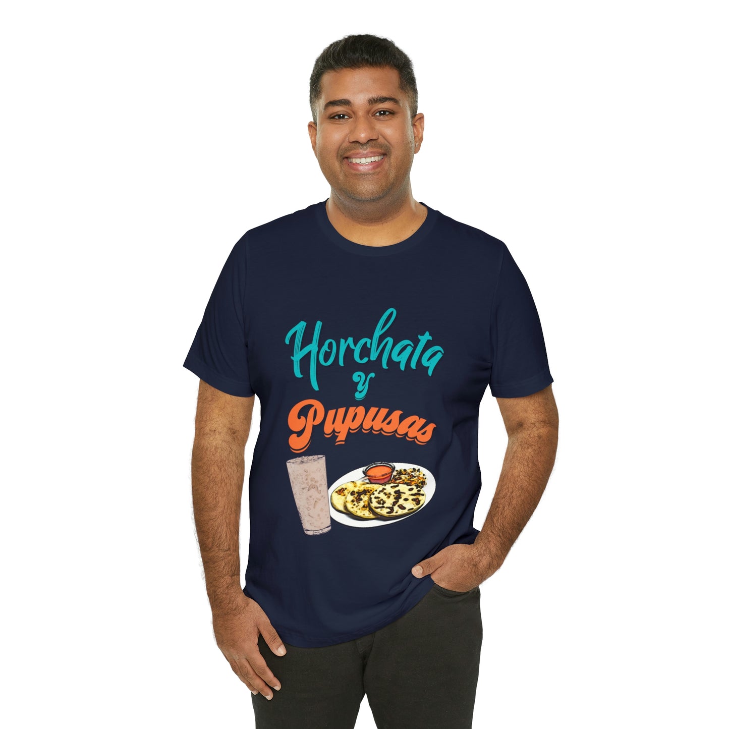 Horchata Y Pupusas Unisex Jersey Short Sleeve Tee