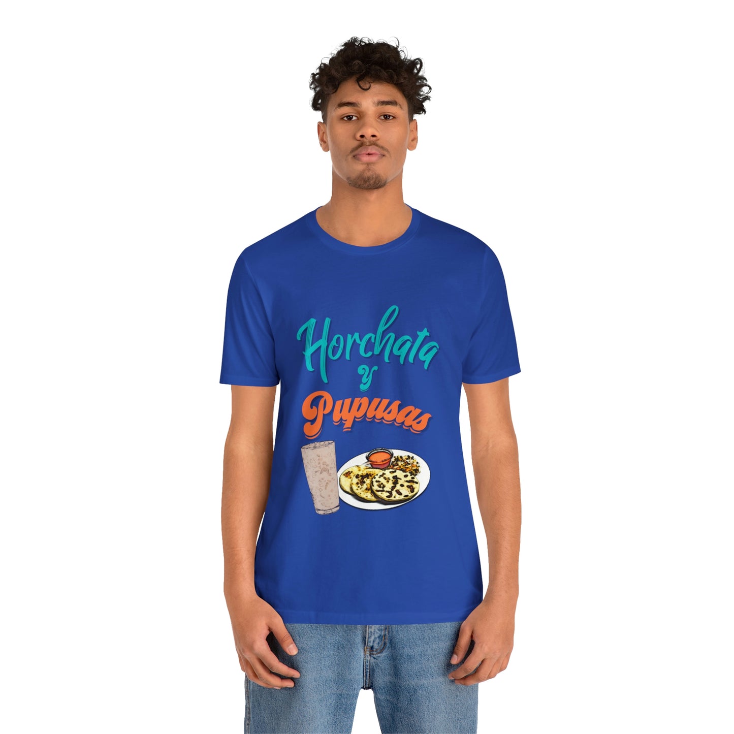 Horchata Y Pupusas Unisex Jersey Short Sleeve Tee