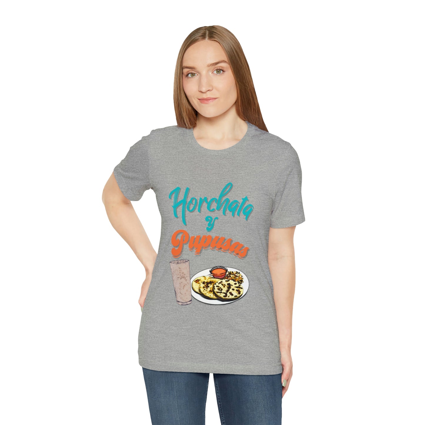 Horchata Y Pupusas Unisex Jersey Short Sleeve Tee