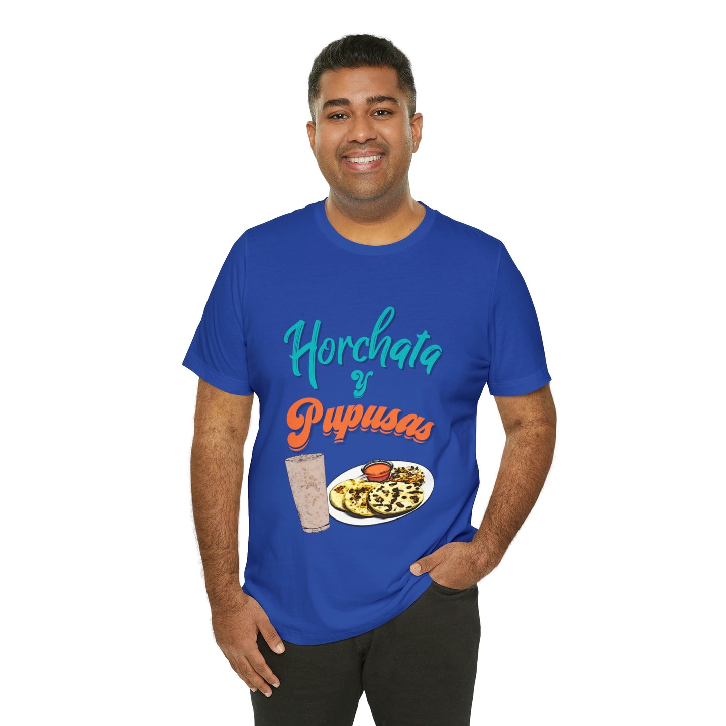 Horchata Y Pupusas Unisex Jersey Short Sleeve Tee