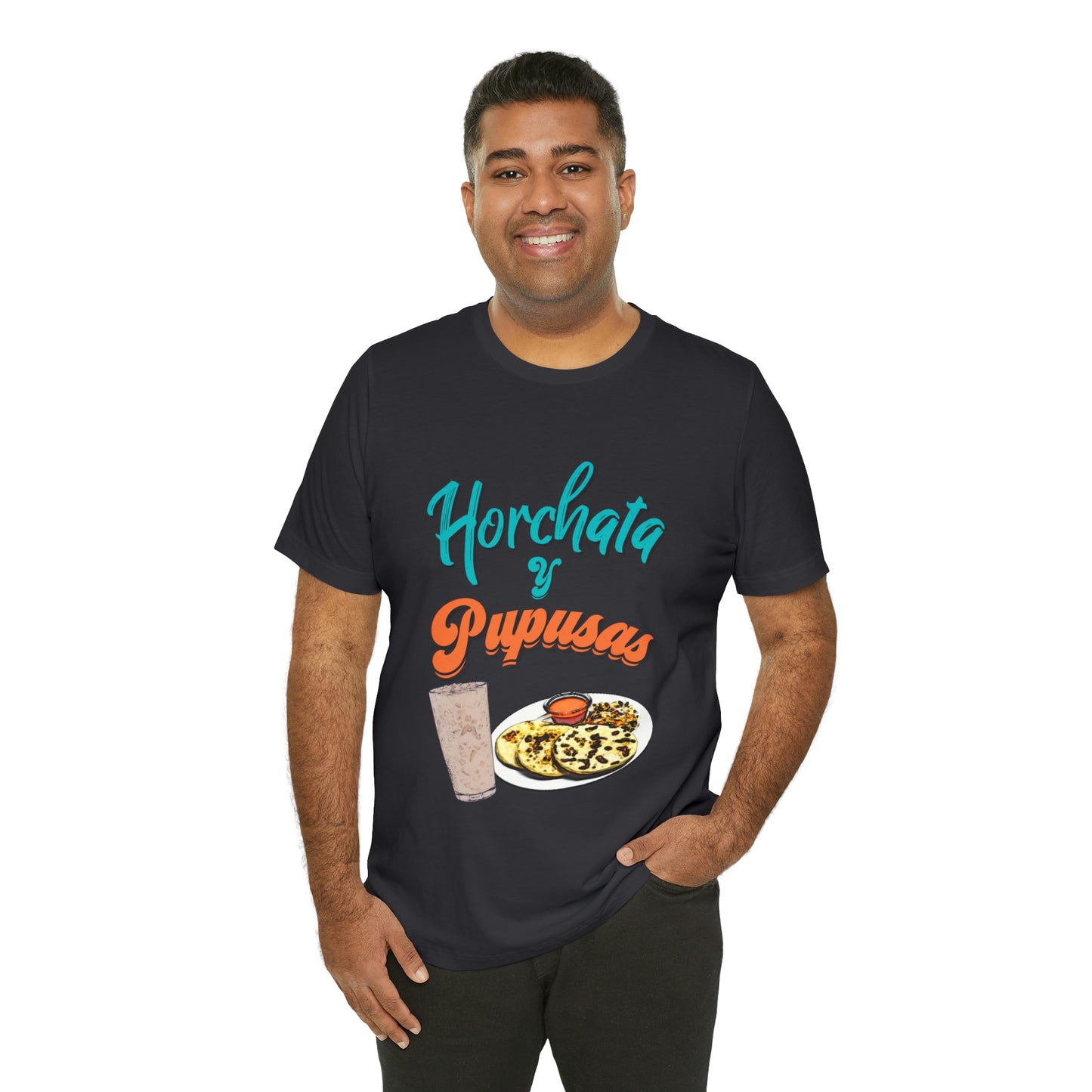 Horchata Y Pupusas Unisex Jersey Short Sleeve Tee